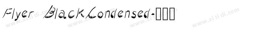 Flyer BlackCondensed字体转换